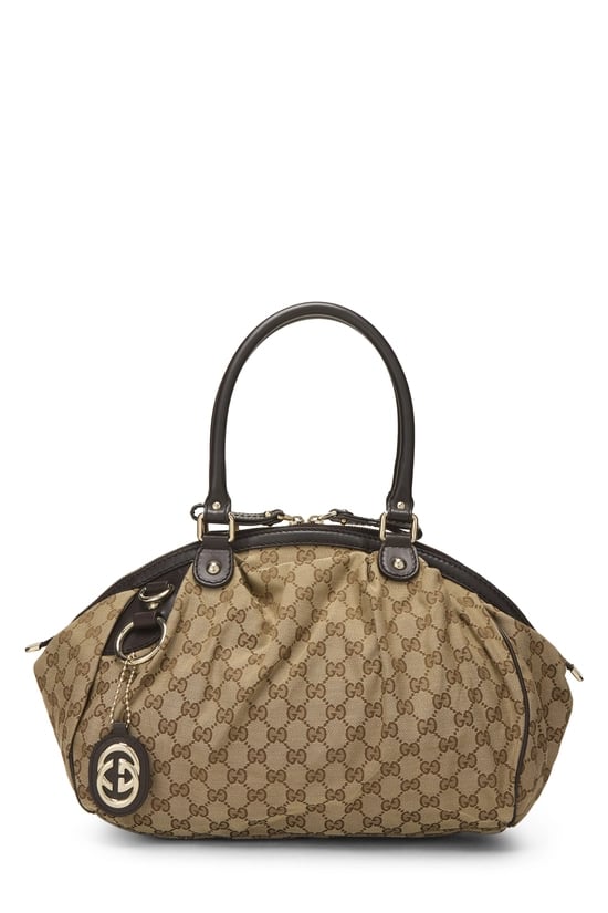 Black Original GG Canvas Sukey Boston Handbag
