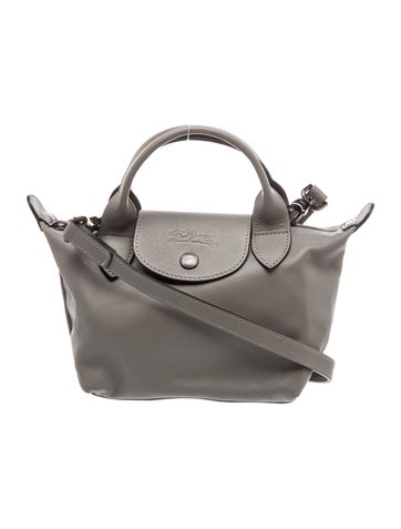 Longchamp Leather Top Handle Bag