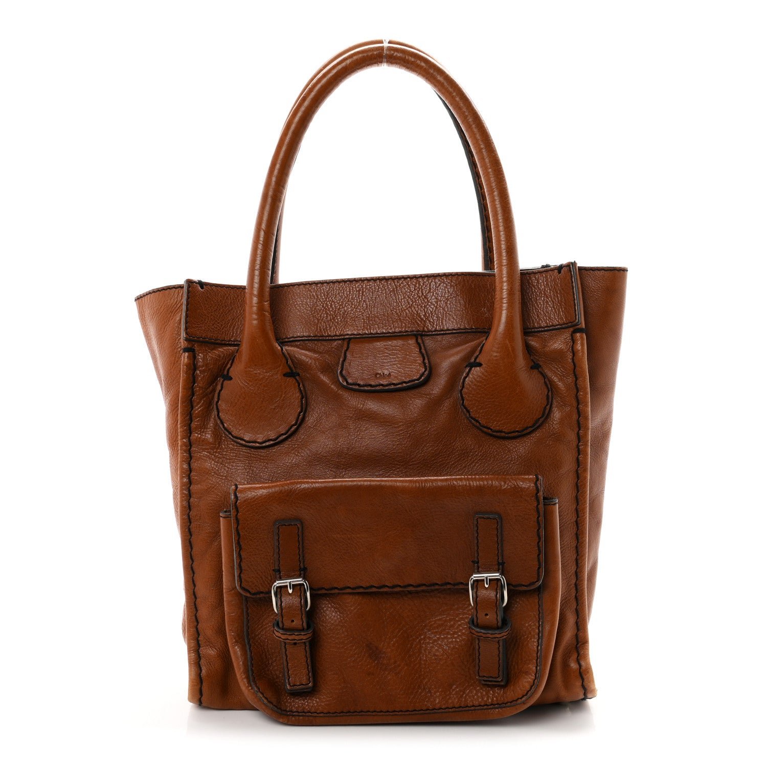 Chloe Chloe Calfskin Edith Tote Muscade