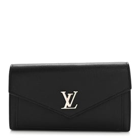 Louis Vuitton Soft Calfskin My Lockme Wallet Black