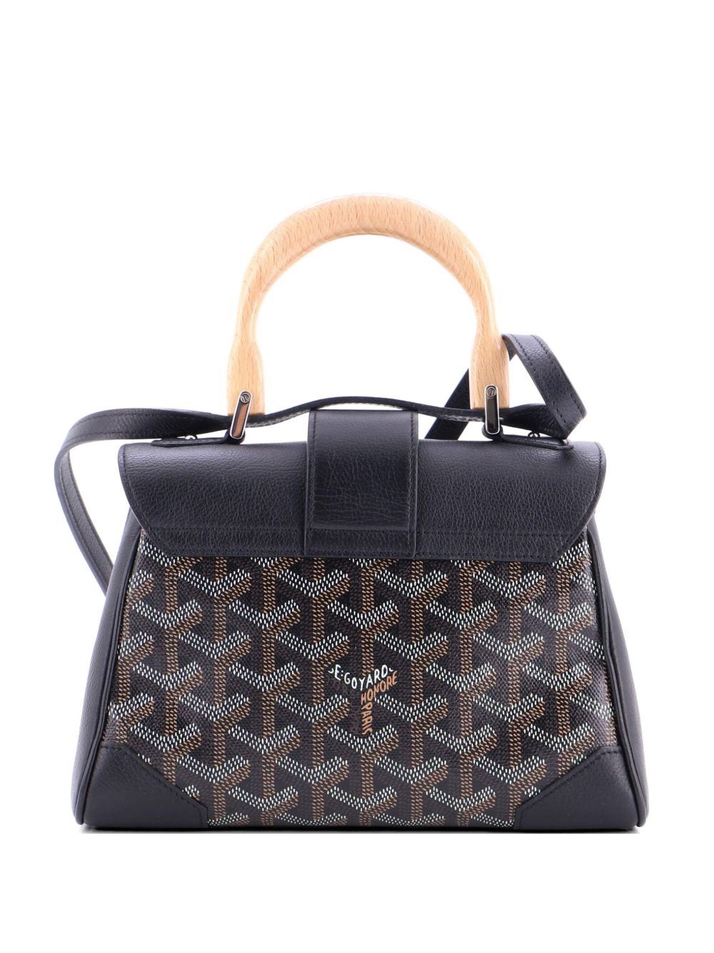 Saigon Top Handle Bag Coated Canvas with Leather Mini shoulder bag