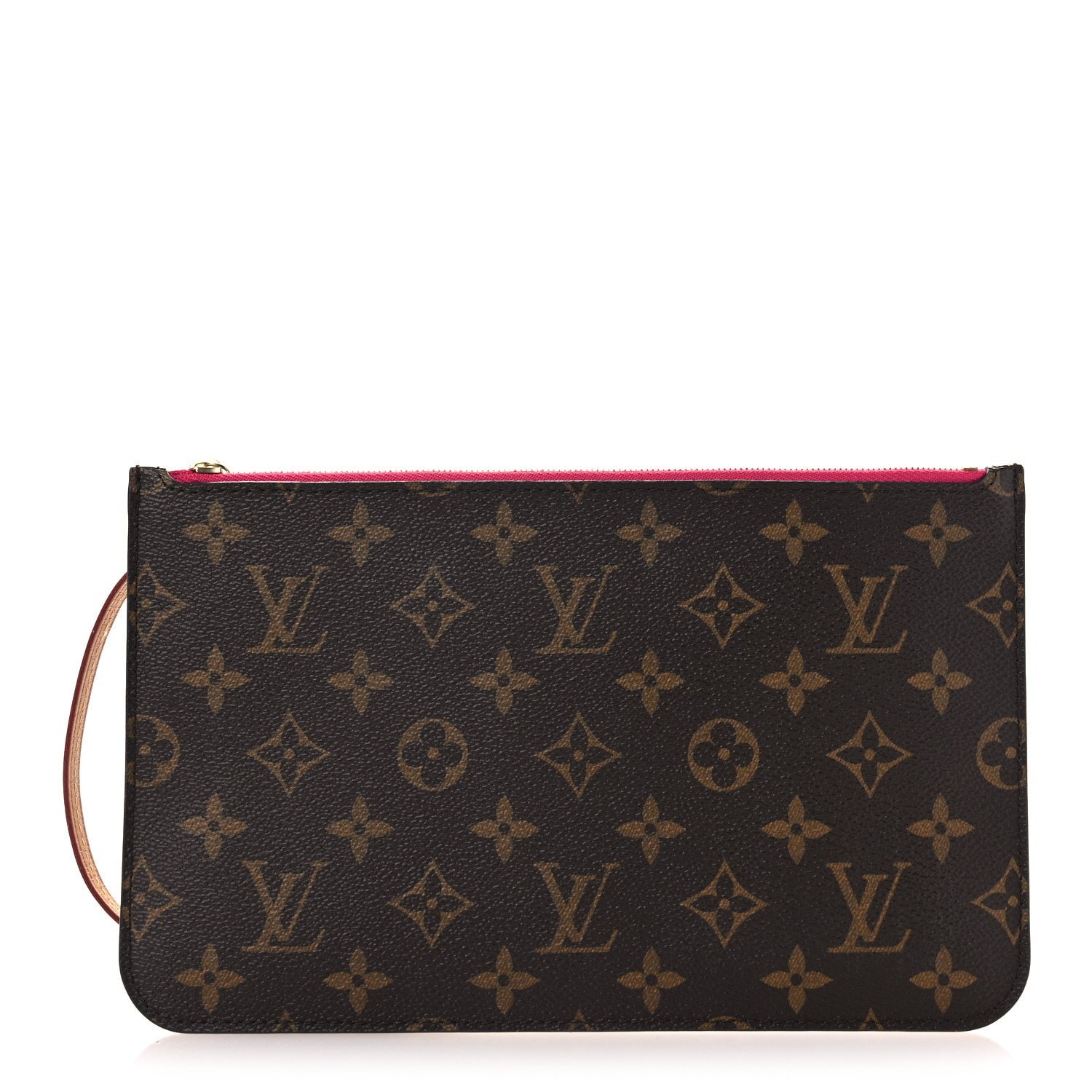 Louis Vuitton Louis Vuitton Monogram Neverfull MM GM Pochette Fuchsia