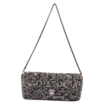 Chanel Leather East West Flap Bag