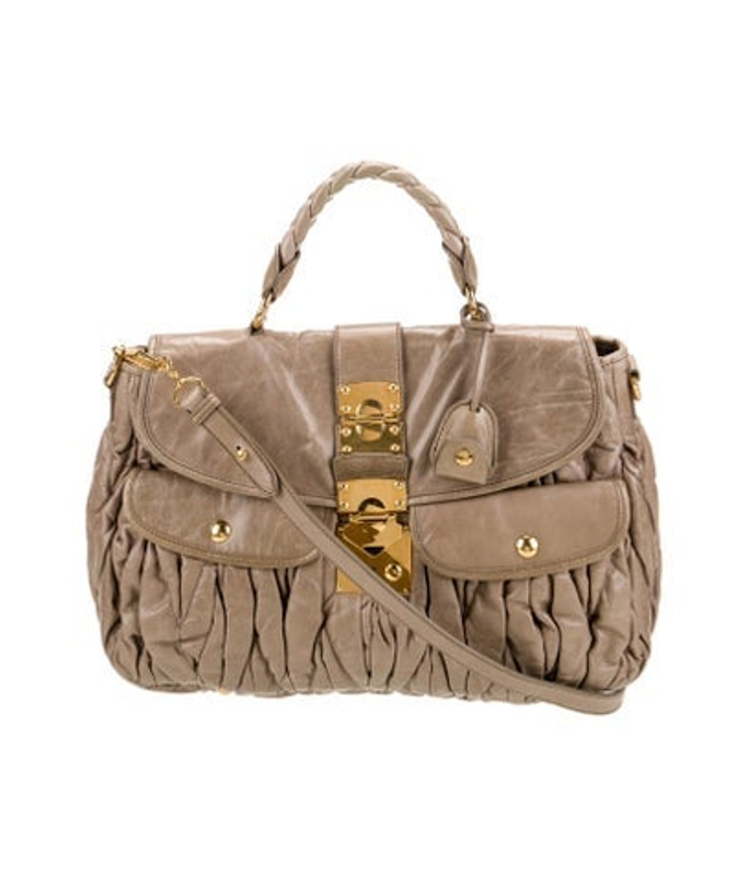 Miu Miu Miu Leather Shoulder Bag