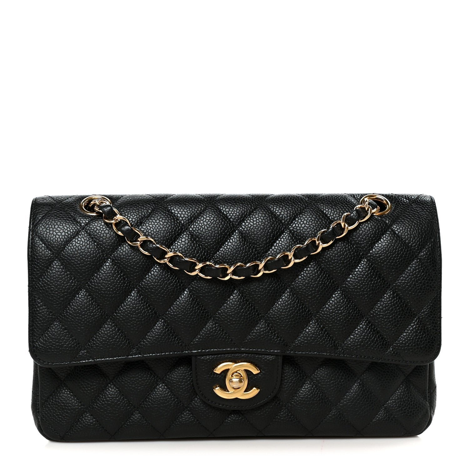Chanel Caviar Quilted Medium Double Flap Black