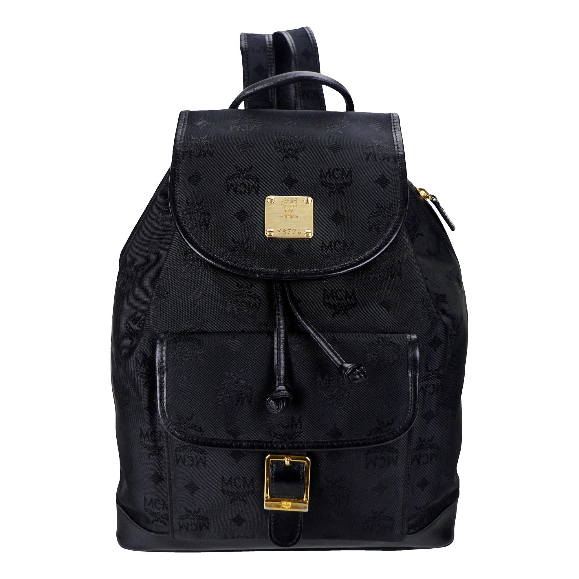 Leather backpack
