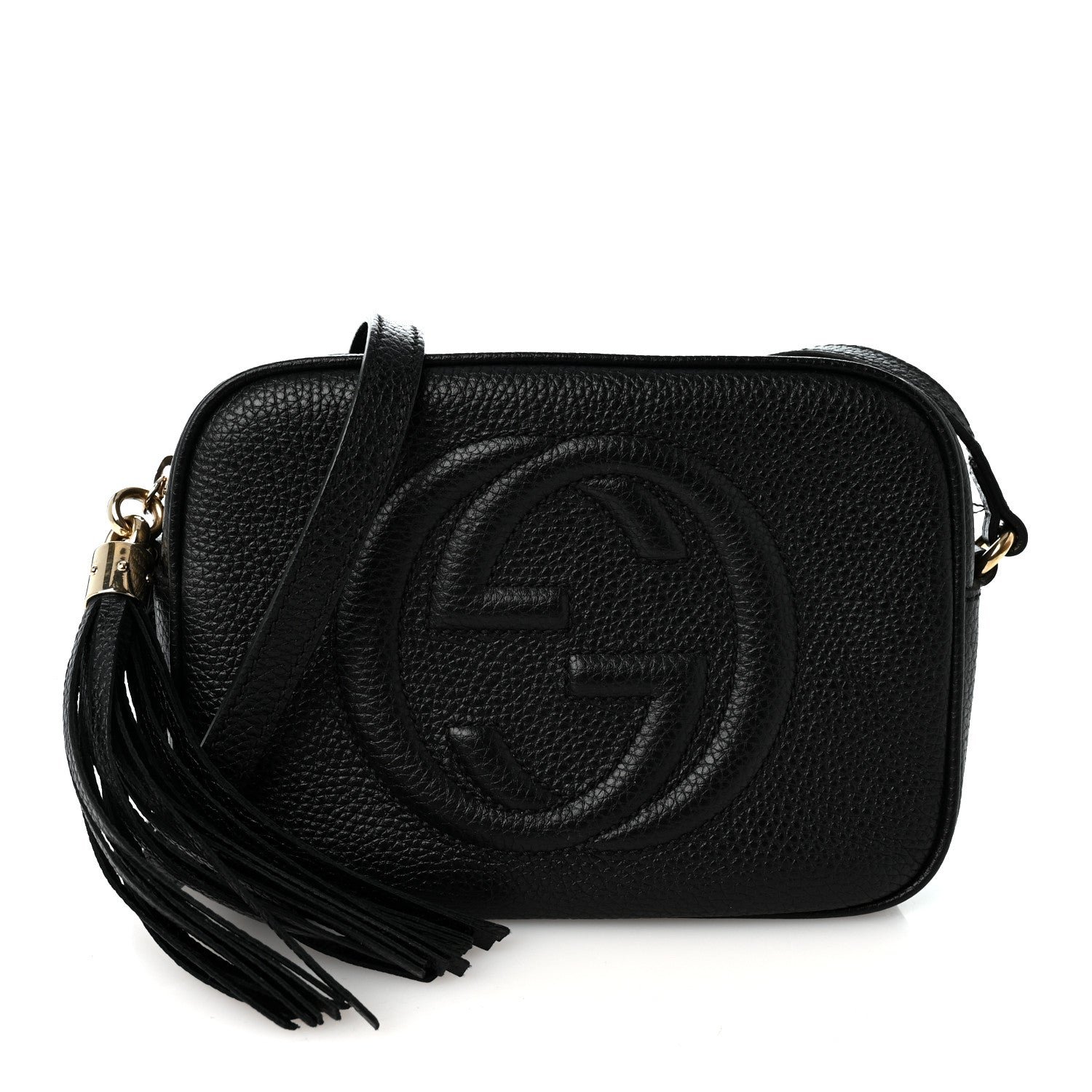 Gucci Pebbled Calfskin Small Soho Disco Bag Black