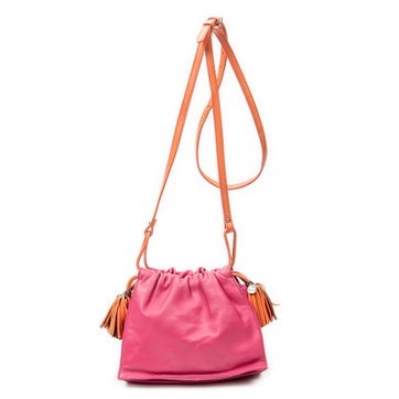 Leather Mini Bicolor Tassel Flamenco