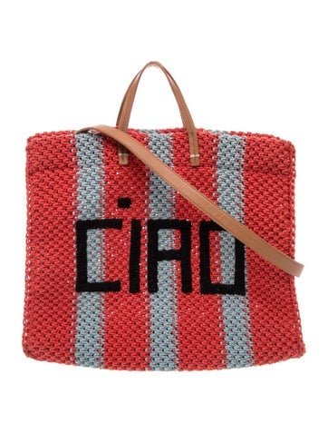 Raffia Messenger Bag