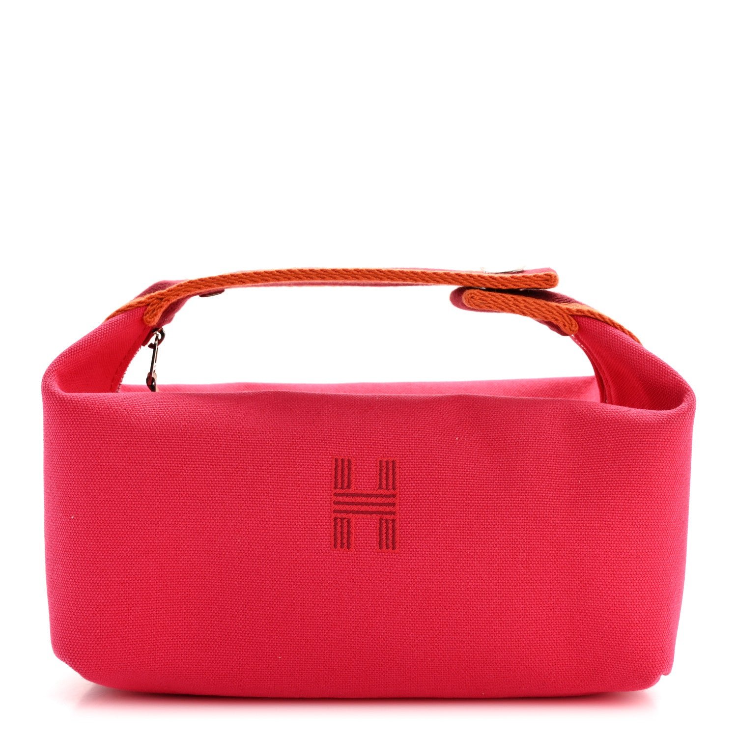 Hermes Canvas Small Bride-A-Brac Pouch Hibiscus