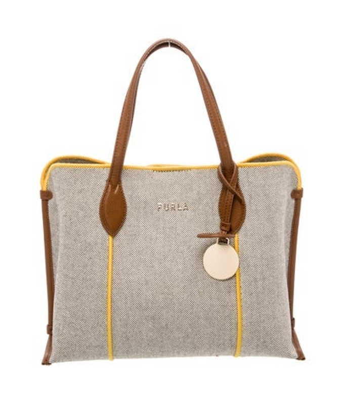 Furla Canvas Top Handle Bag