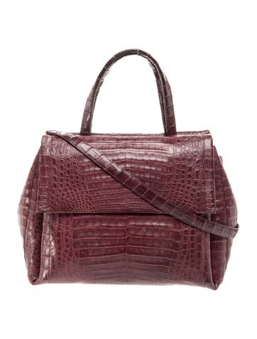 Crocodile Top Handle Bag
