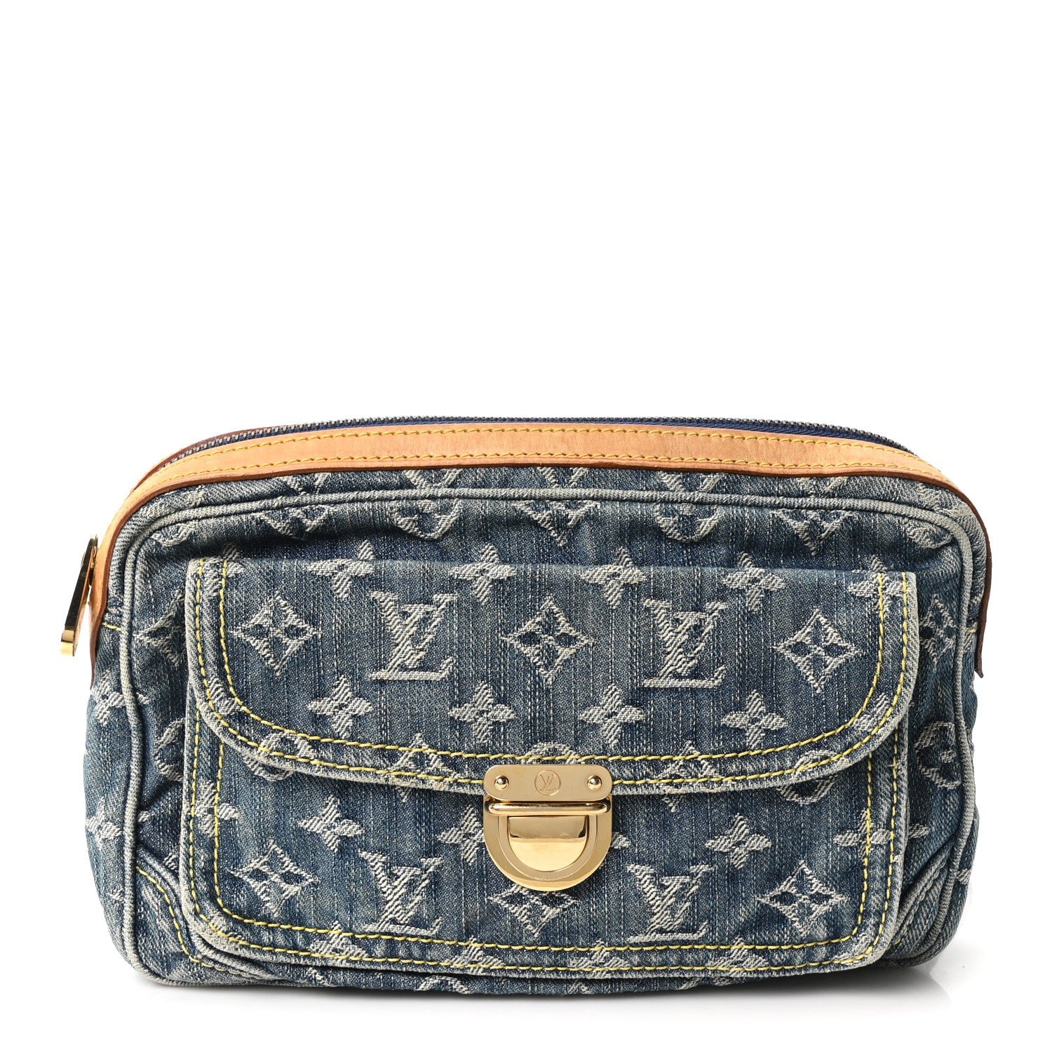 Louis Vuitton Monogram Denim Bum Bag Blue