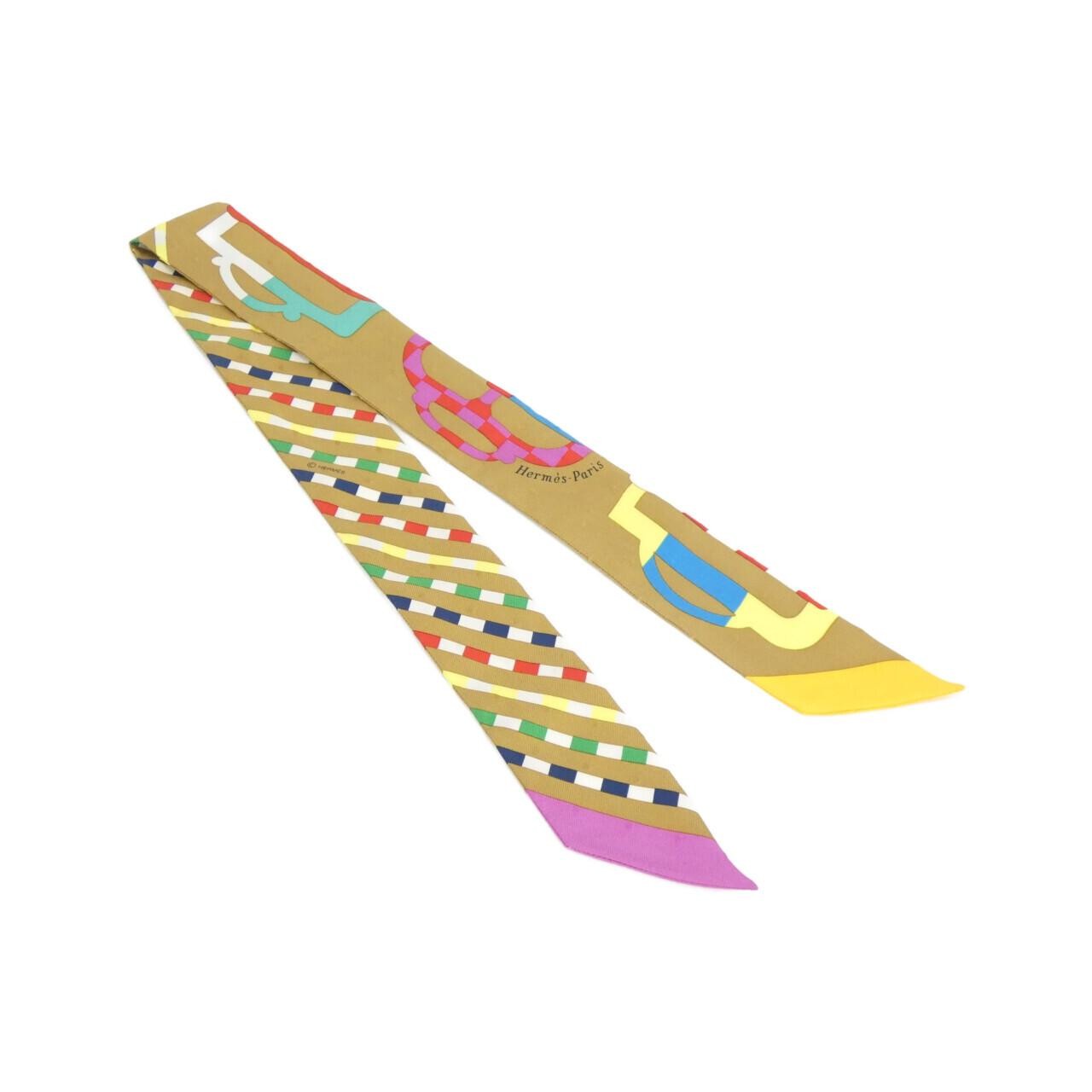 Hermes BOUCLERIE MODERNE Twilly Plumety 063351S Scarf