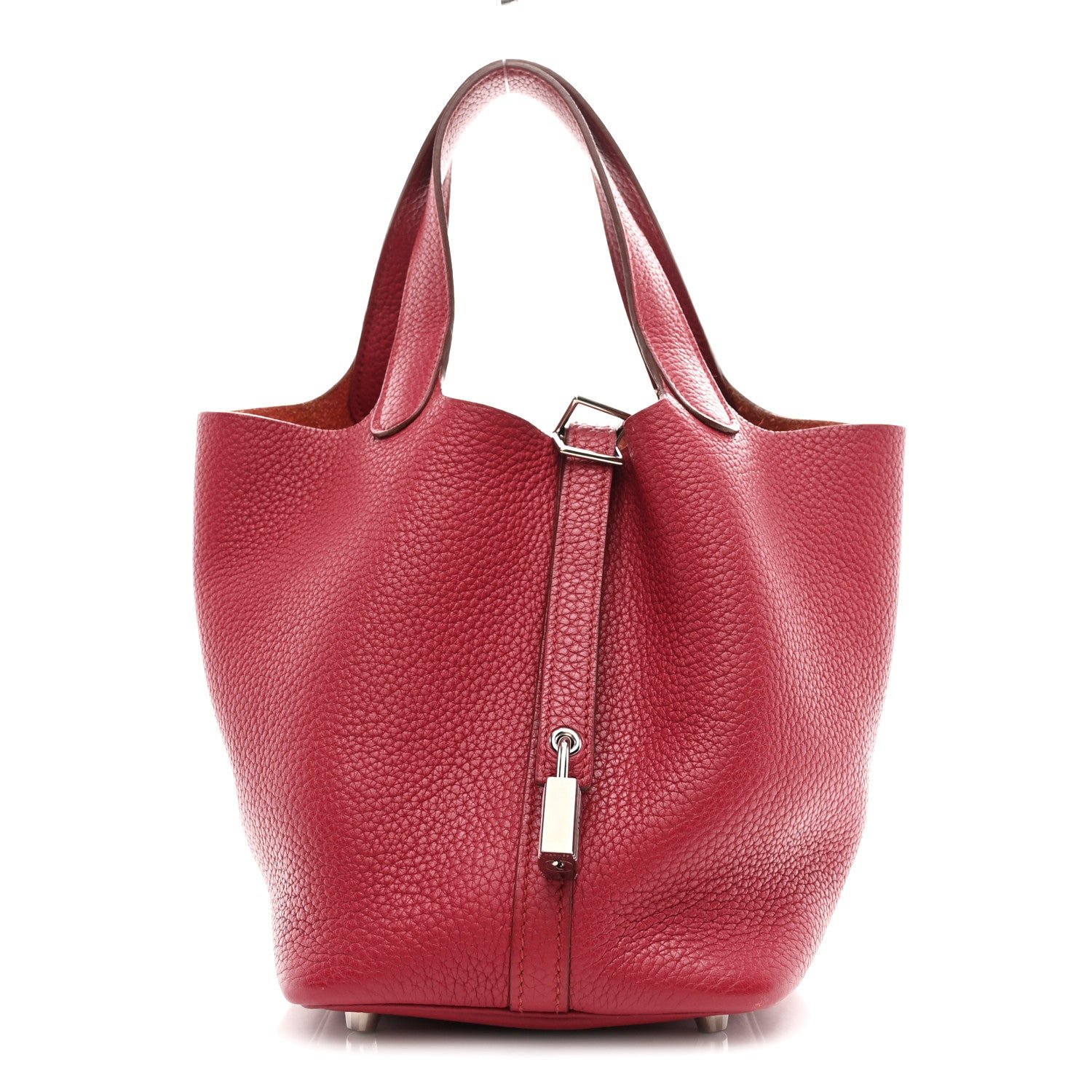 Hermes Taurillon Clemence Picotin Lock 18 PM Rubis