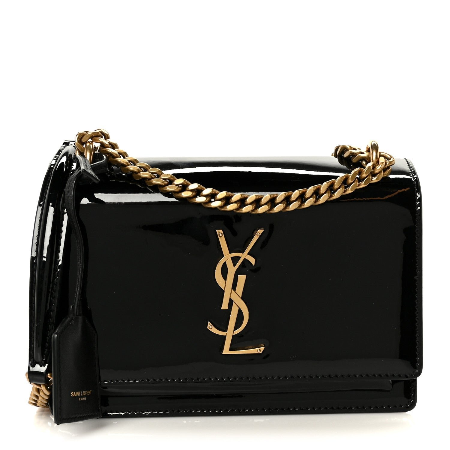 Saint Laurent Patent Small Monogram Sunset Black