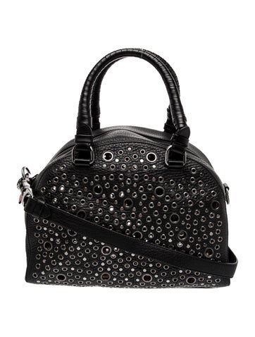 Christian Louboutin Leather Eyelet Panettone Bowler Bag