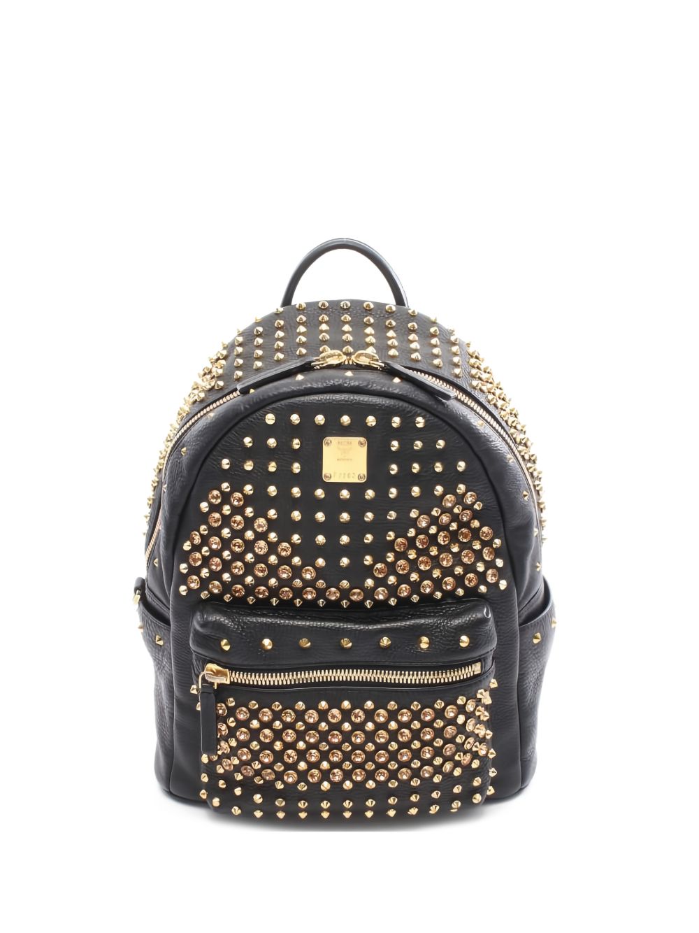 studded top-handle backpack 