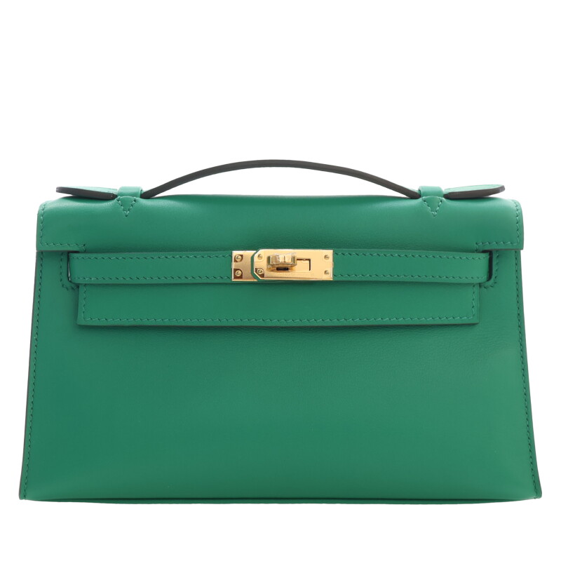Vert Vertigo Swift Kelly Pochette Gold Hardware, 2018
