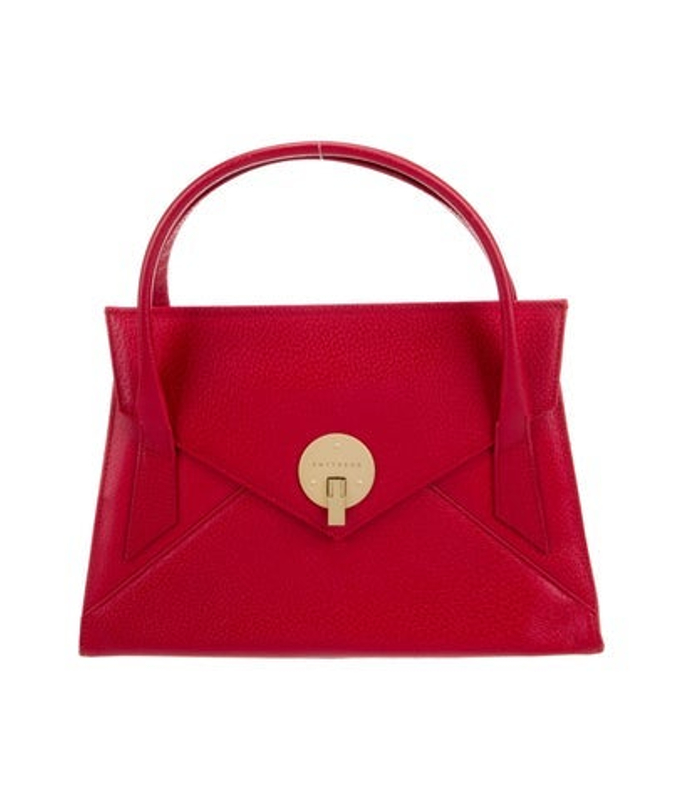 Smythson Leather Top Handle Bag