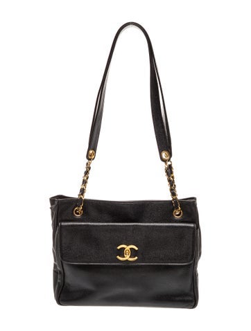 Timeless CC Caviar Tote