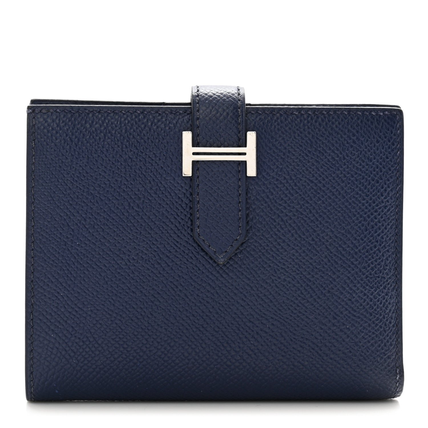Hermes Epsom Bearn Compact Wallet Bleu Saphir