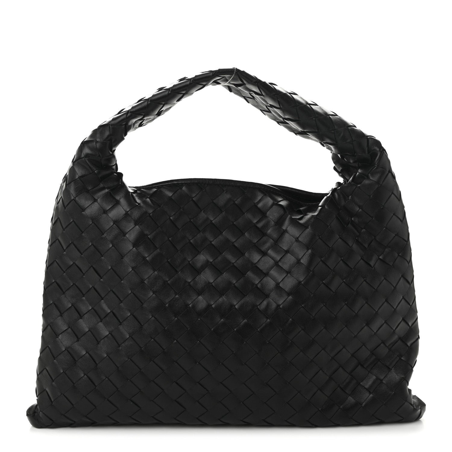 Bottega Veneta Calfskin Intrecciato Small Hop Black