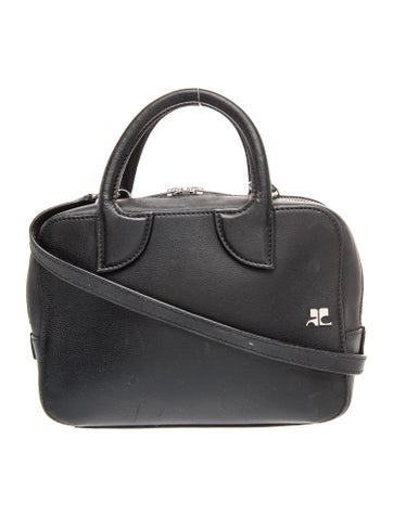 Courreges Leather Top Handle Bag
