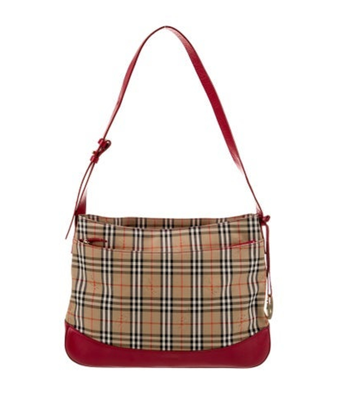 Burberry Canvas Front Pocket Hobo