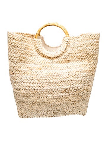 Cult Gaia Raffia Bucket Bag