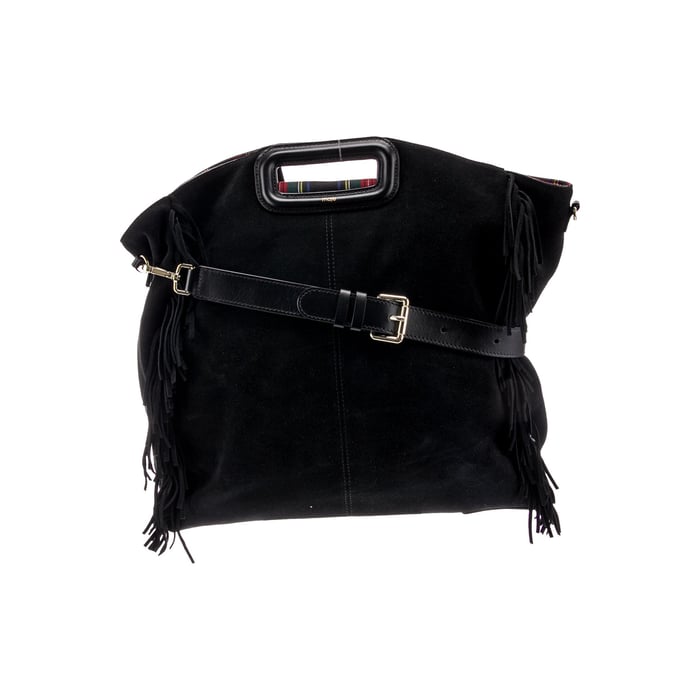 Maje Suede Crossbody Bag