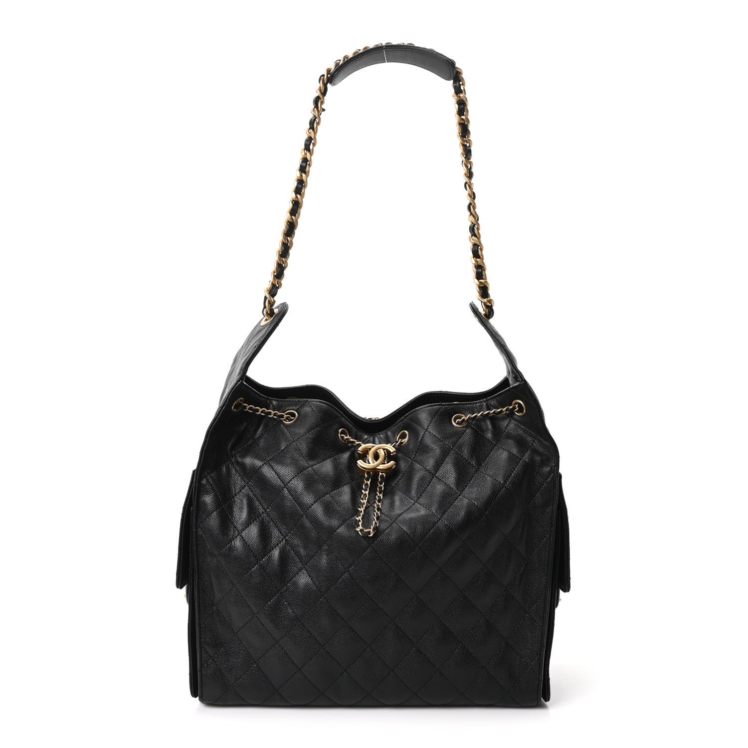 Chanel Caviar Quilted Medium Chanel 25 Handbag Black