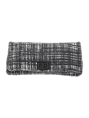 Enameled Metal Triangle Clutch