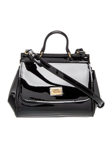 Patent Leather Top Handle Bag