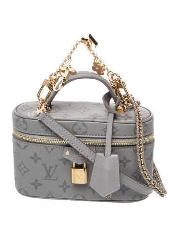 Leather Monogram Ink Vanity Chain Pouch 2024