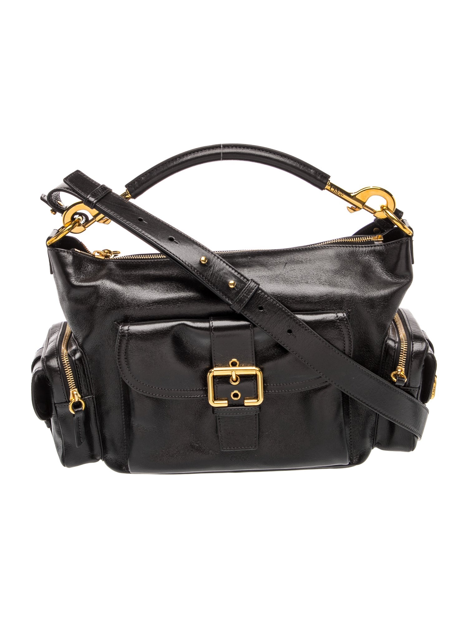 Chloe Leather Double Carry Camera Bag Large w/ Tags