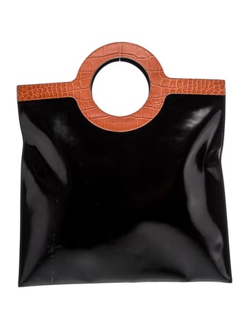 Leather Top Handle Bag