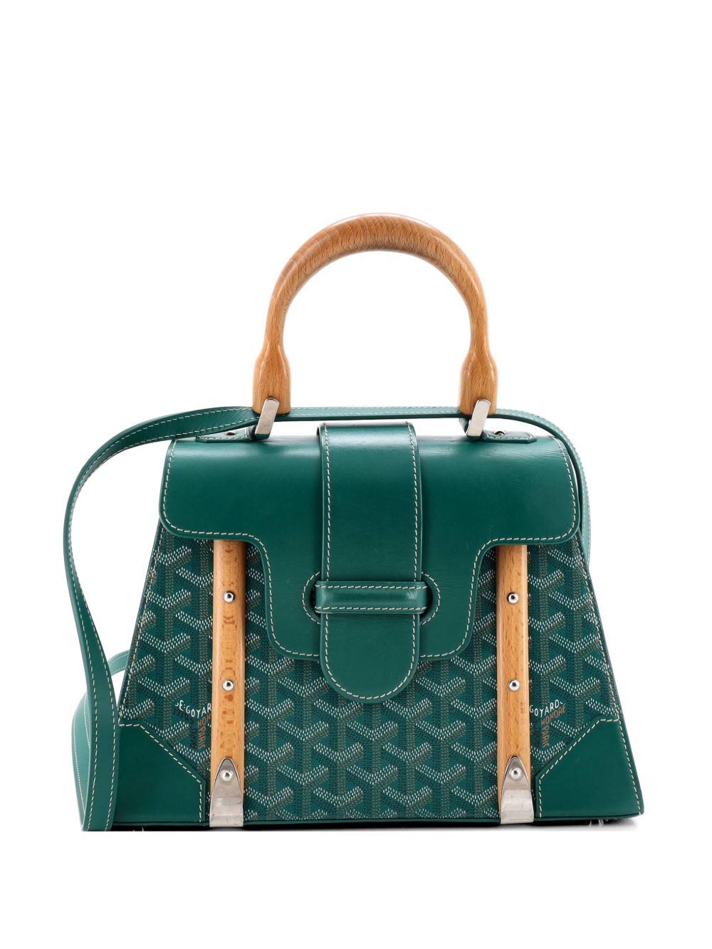 Saigon Top Handle Bag Coated Canvas with Leather PM satchel