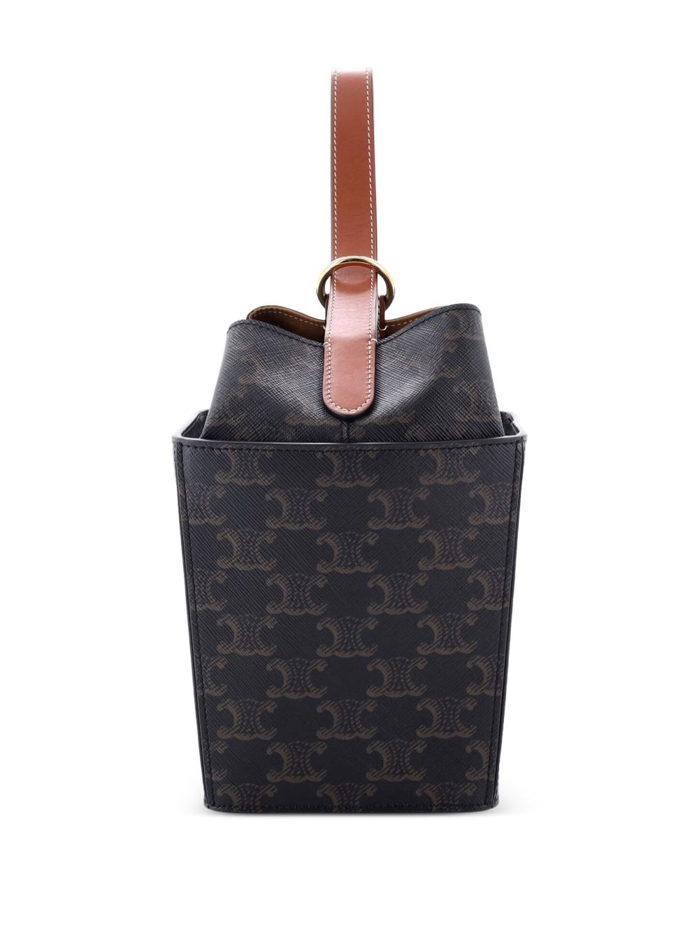 Strap Box Top Handle Bag Triomphe Coated Canvas satchel