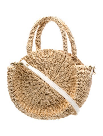 Straw Top Handle Bag