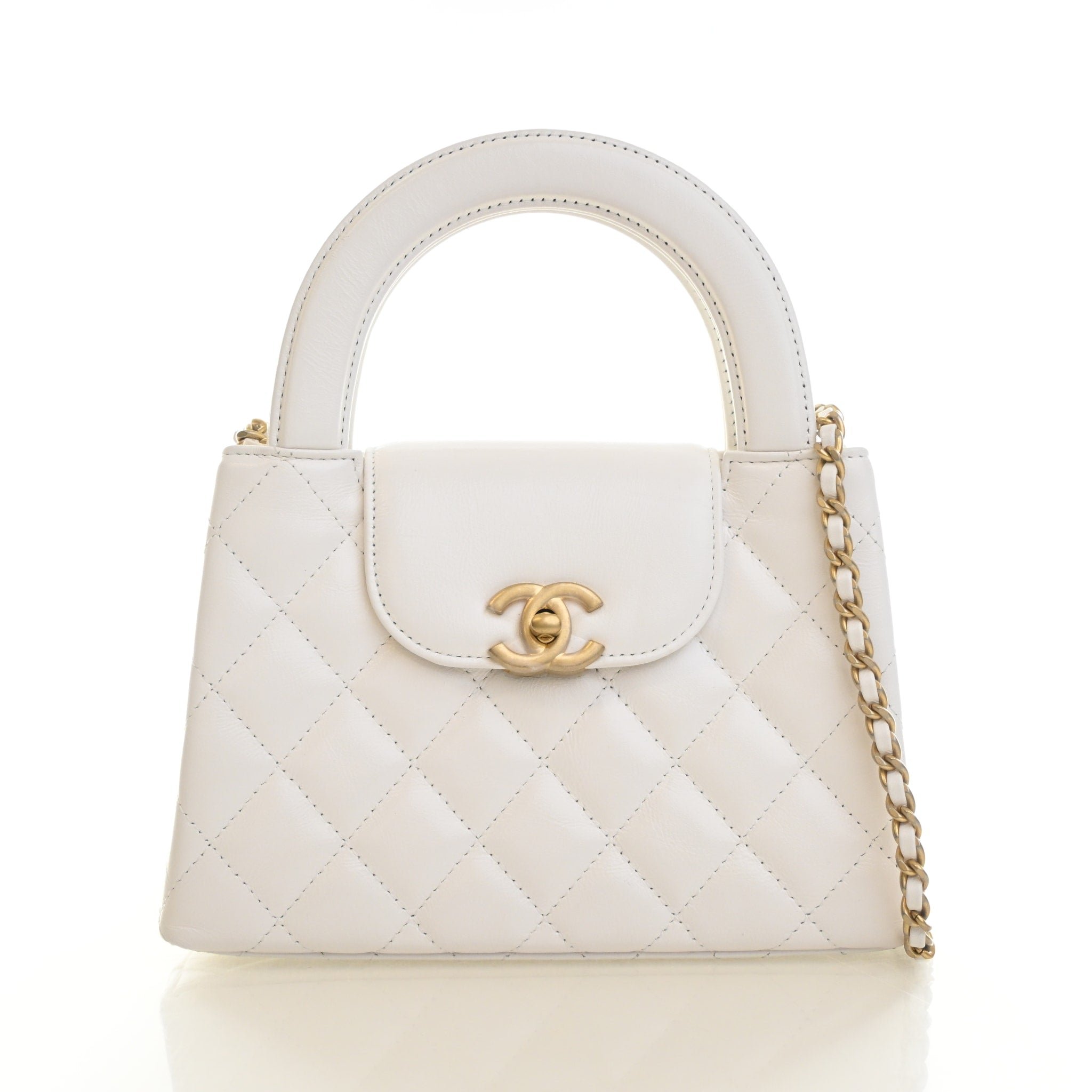 Chanel Nano Lambskin Kelly Shopper