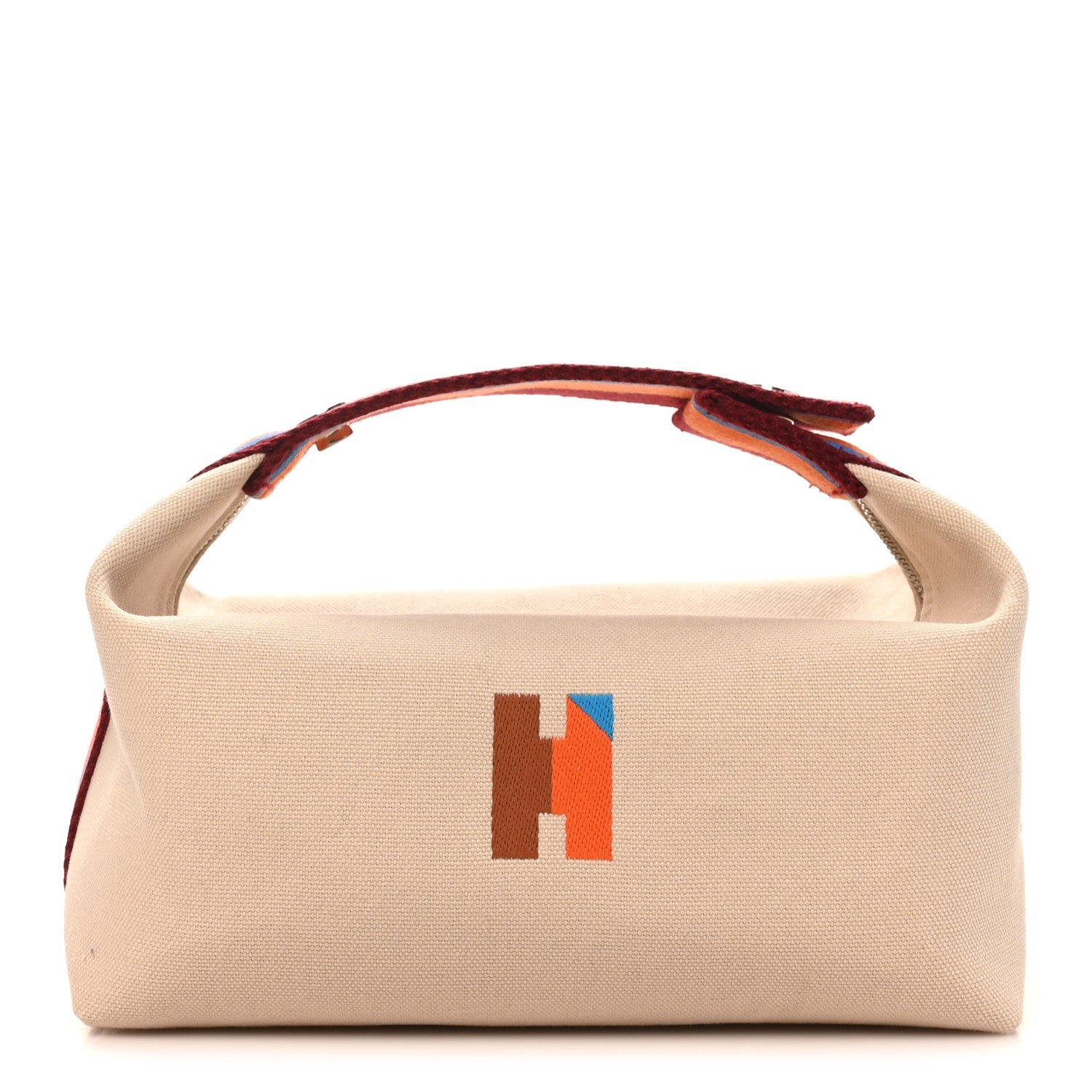 Hermes Cotton Canvas H Pavillon Small Bride-A-Brac Pouch Naturel