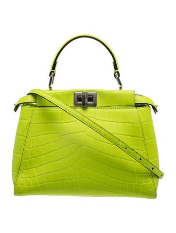 Calf Leather Crocodile Peekaboo Mini Bag Mini 2023