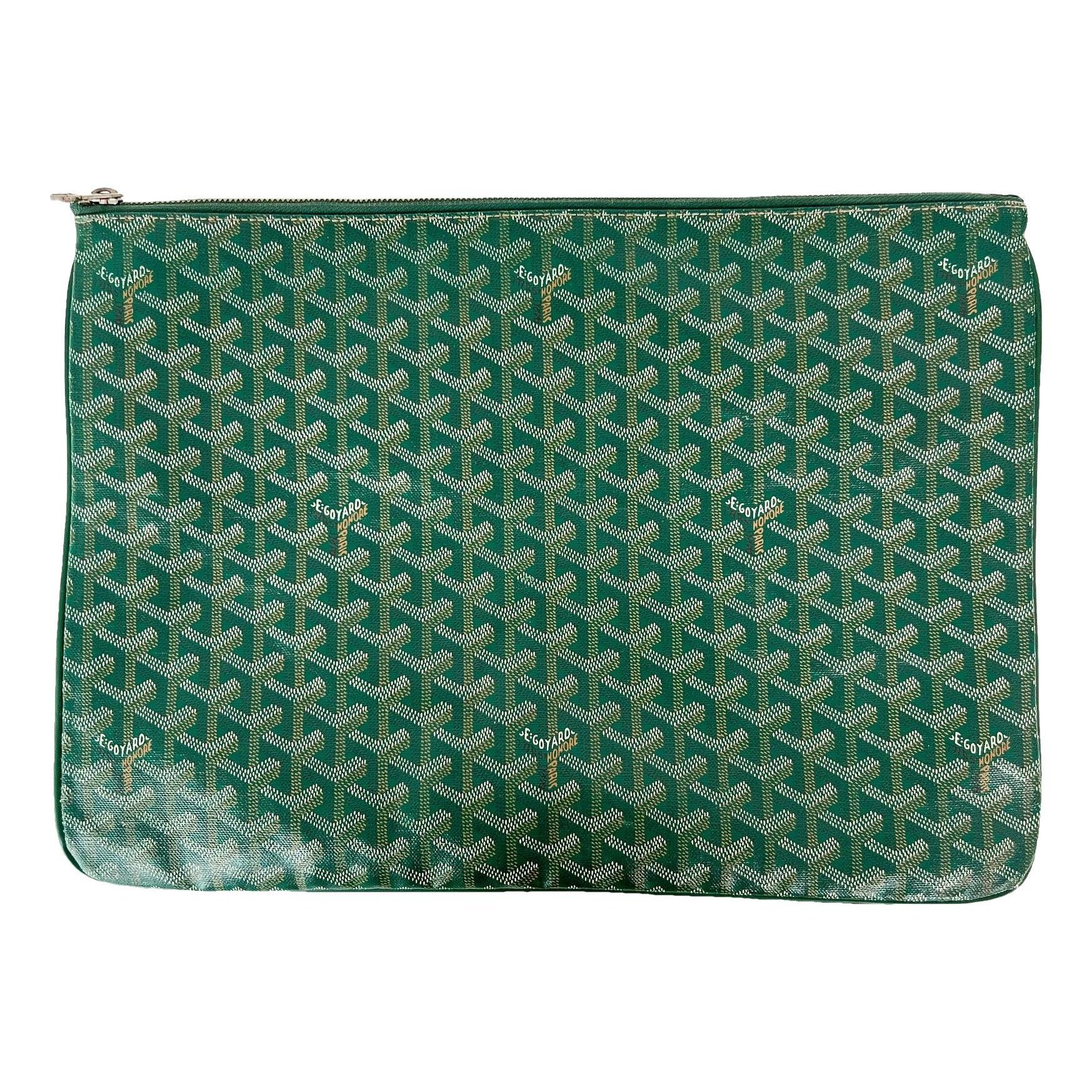 Sénat leather clutch bag