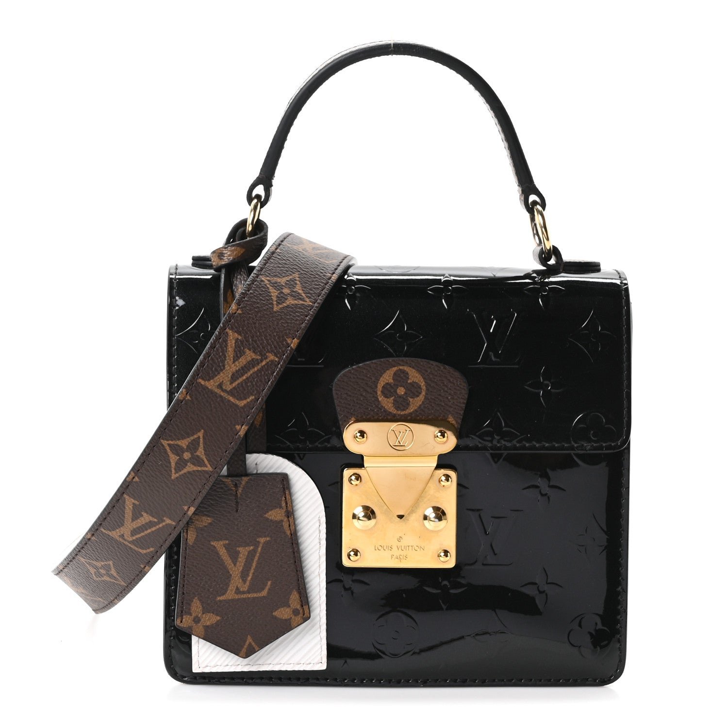 Louis Vuitton Vernis Epi Monogram Spring Street Black