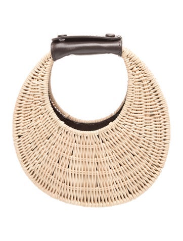 Staud Wicker Top Handle Bag