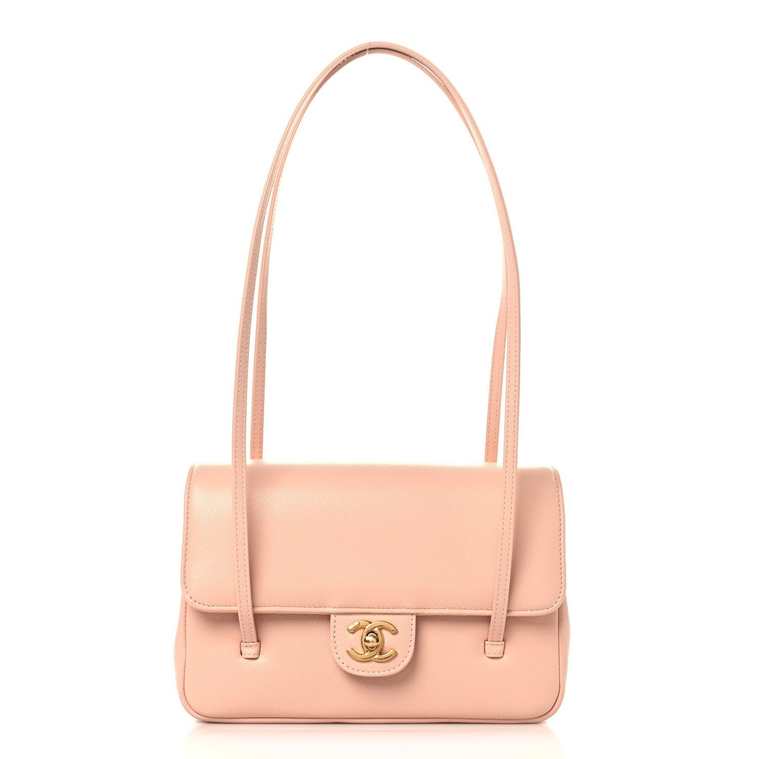 Chanel Shiny Caviar Preppy Coco Small Flap Light Pink