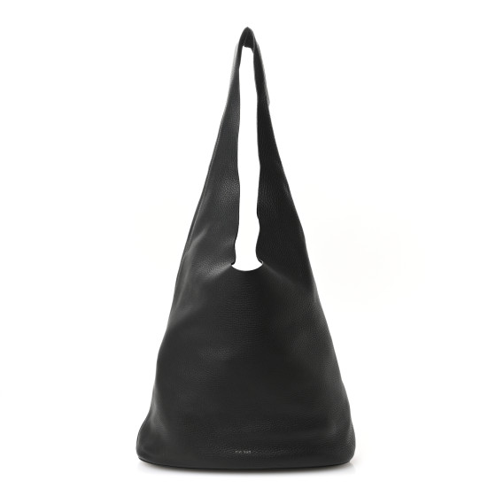 The Row Grained Calfskin Bindle Three Bag Black