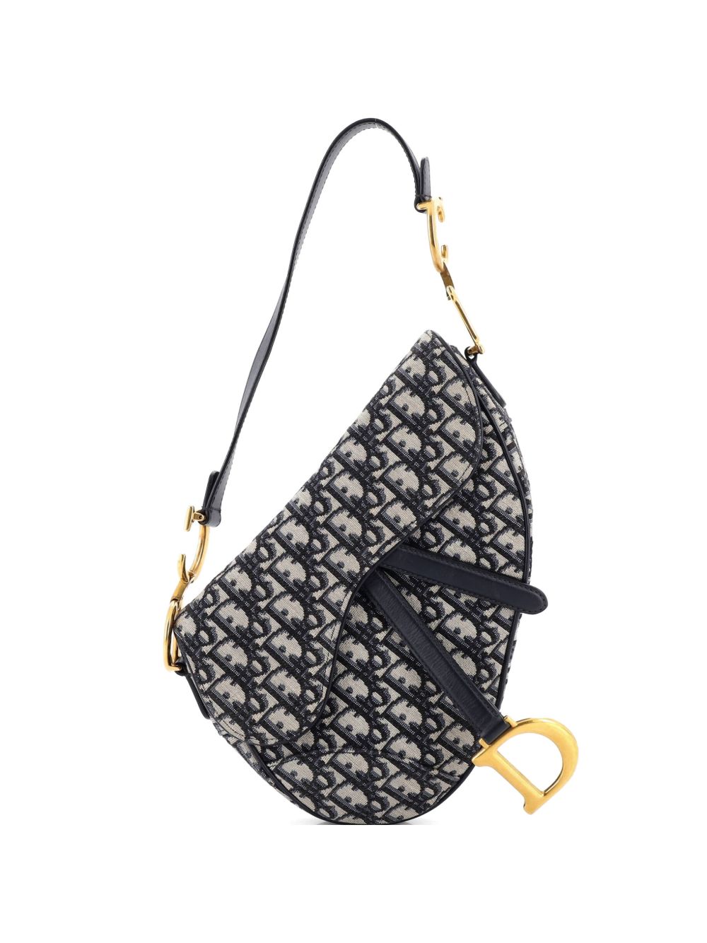 Dior Saddle Handbag Oblique Canvas Medium shoulder bag