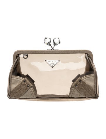 Enameled Metal Triangle Clutch